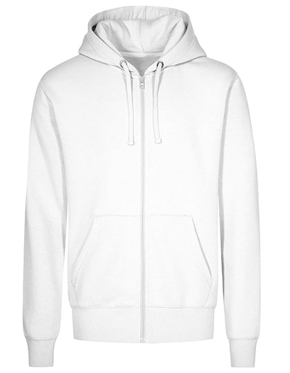 Men´s Hoody Jacket in White, Größe 5XL