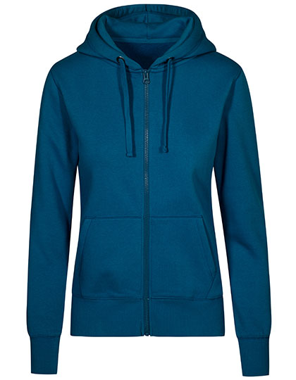 Women´s Hoody Jacket in Petrol, Größe 3XL