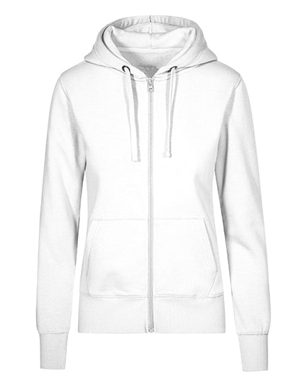 Women´s Hoody Jacket in White, Größe 3XL