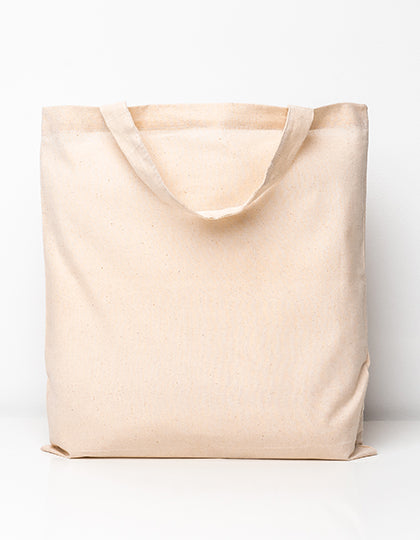 Cotton Bag PREMIUM Short Handles in Natural, Größe approx. 38 x 42 cm