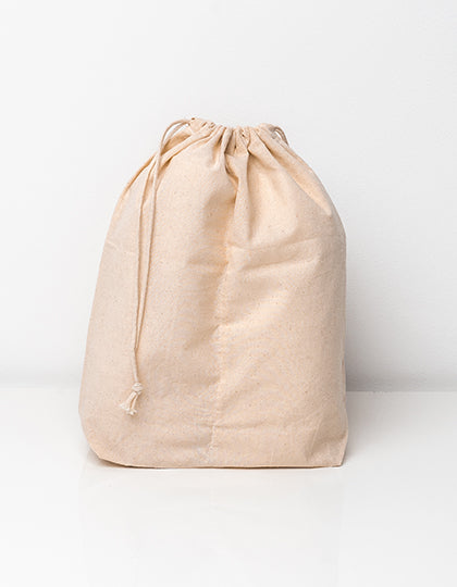 Cotton Bag With Separation/Shoe Bag in Natural, Größe approx. 28 x 32 x 10 cm