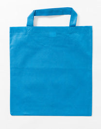 PP Shopper Bag Short Handles in Light Blue (ca. Pantone 2995U-HKS 40), Größe approx. 38 x 42 cm