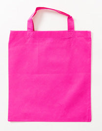 PP Shopper Bag Short Handles in Pink (ca. Pantone 226U-HKS 27), Größe approx. 38 x 42 cm