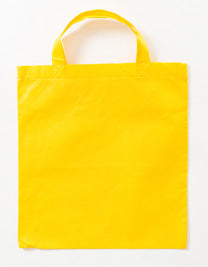 PP Shopper Bag Short Handles in Yellow (ca. Pantone 115U-HKS 04), Größe approx. 38 x 42 cm