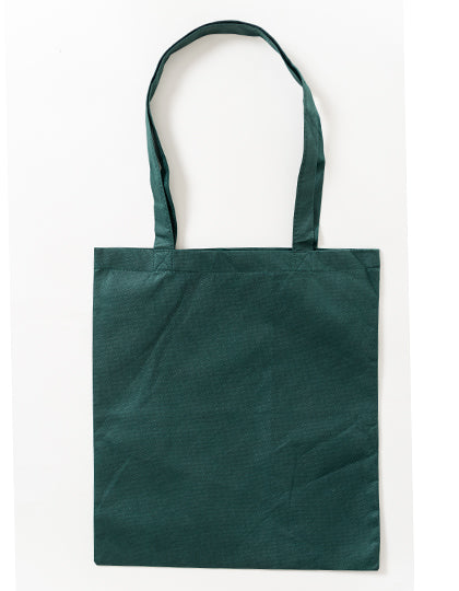 PP Shopper Bag Long Handles in Dark Green (ca. Pantone 3302U-HKS 56), Größe approx. 38 x 42 cm