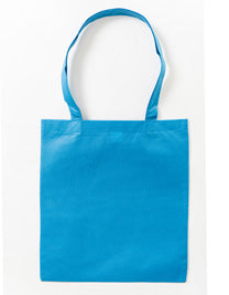 PP Shopper Bag Long Handles in Light Blue (ca. Pantone 2995U-HKS 40), Größe approx. 38 x 42 cm
