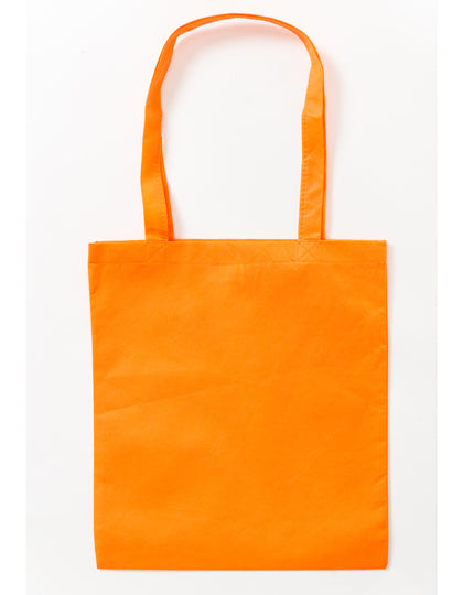 PP Shopper Bag Long Handles in Orange (ca. Pantone 021U-HKS 8-10), Größe approx. 38 x 42 cm