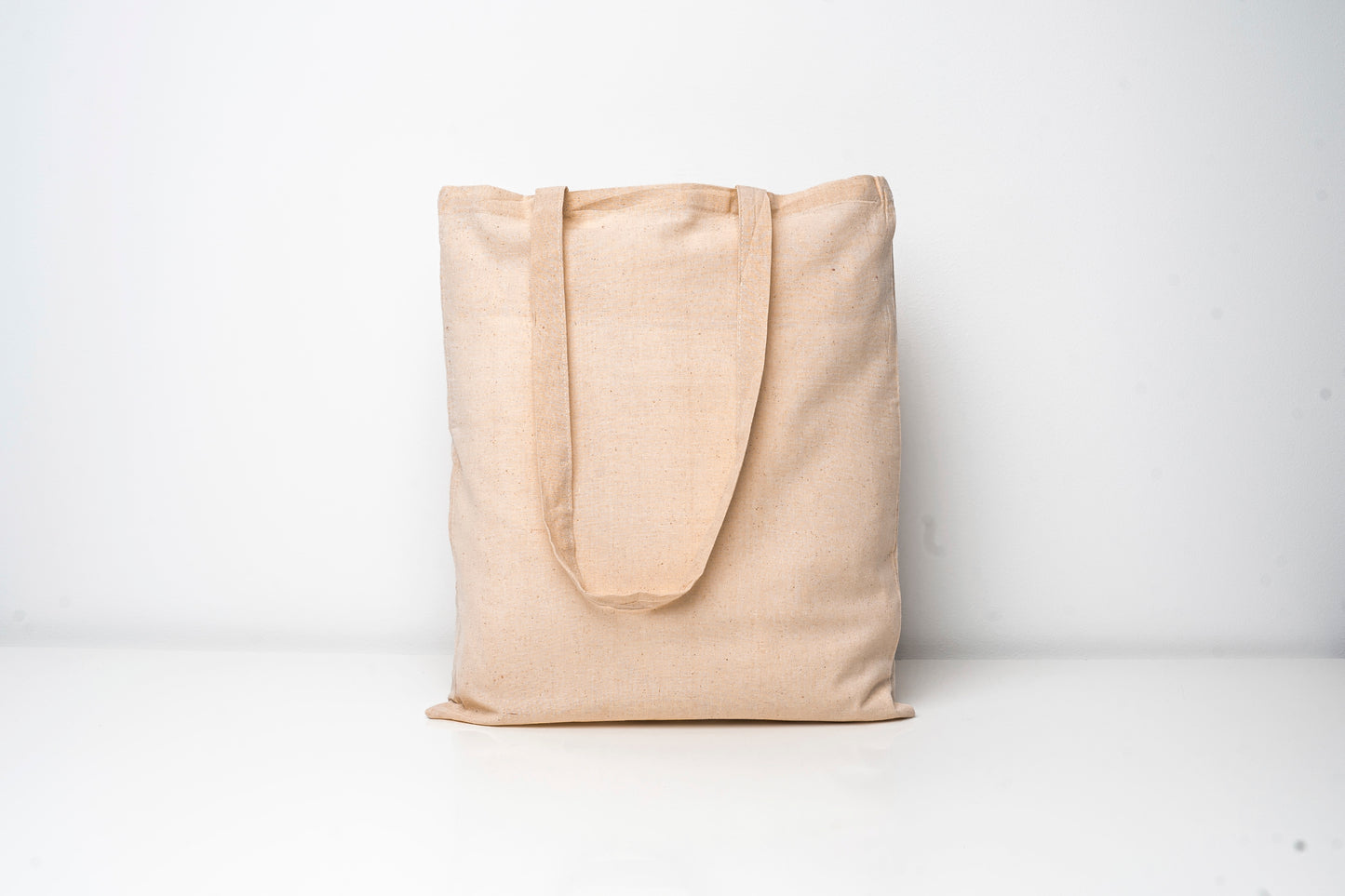 Classic Cotton Bag Natural Long Handles