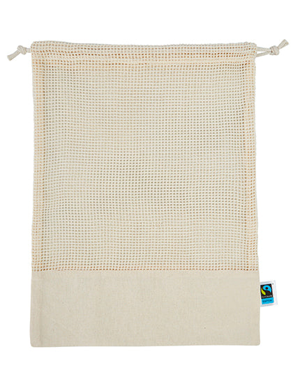 Fairtrade Cotton Mesh Bag in Natural, Größe 30 x 40 cm