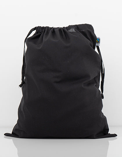 Large Fairtrade Cotton Stuff Bag in Black, Größe 44 x 53 cm