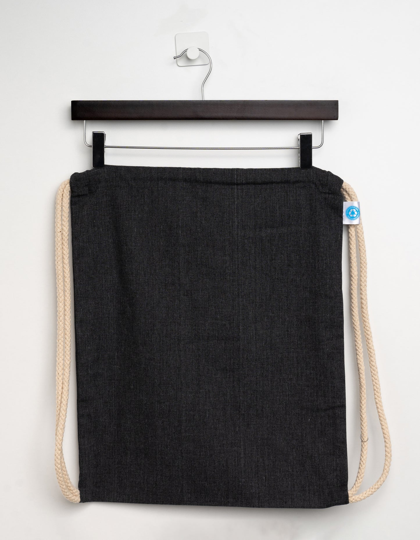 Recycled Gymbag in Black, Größe 38 x 46 cm