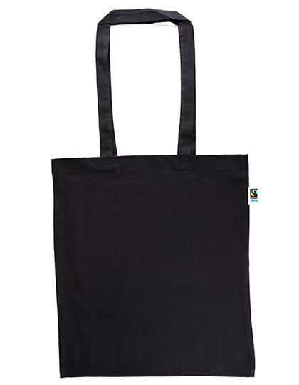 Fairtrade Cotton Bag Long Handles in Navy (ca. Pantone 532C), Größe approx. 38 x 42 cm