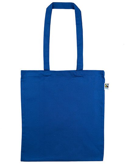 Fairtrade Cotton Bag Long Handles in Royal (ca. Pantone 287C), Größe approx. 38 x 42 cm