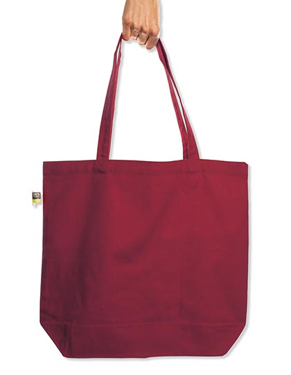 Fairtrade Cotton Oversized Bag in Burgundy (ca. Pantone 209 C), Größe 49 x 50 cm