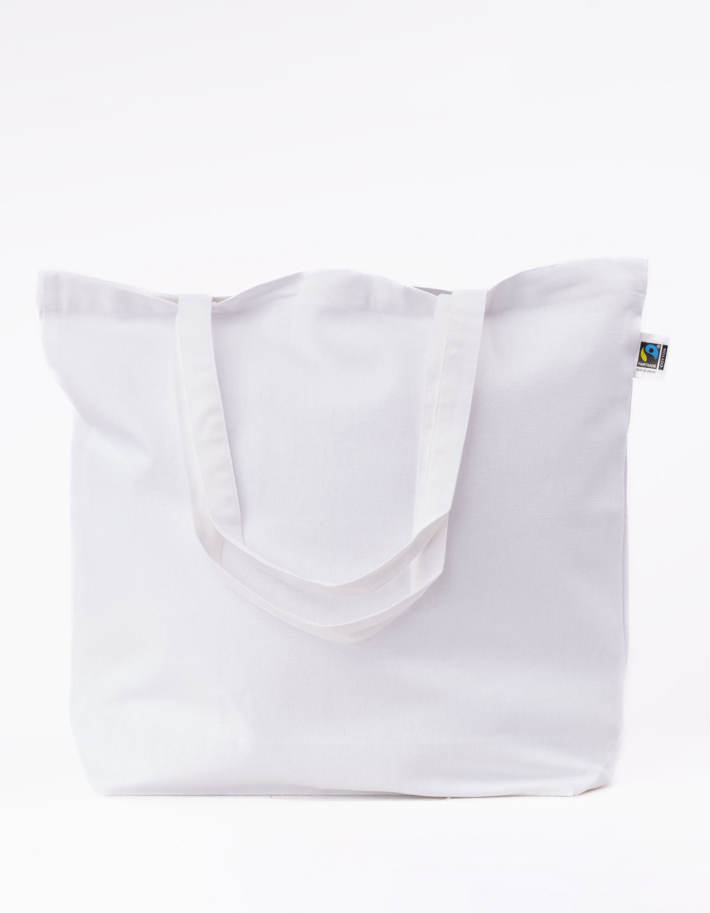 Fairtrade Cotton Canvas Bag in White, Größe 46 x 40 cm