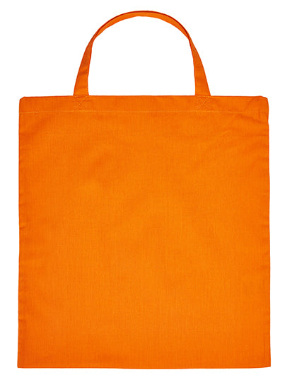Cotton Bag Short Handles in Orange (ca. Pantone 1505C), Größe approx. 38 x 42 cm