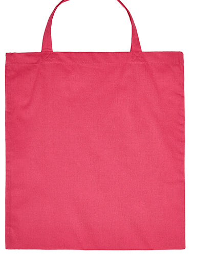 Cotton Bag Short Handles in Pink (ca. Pantone 225C), Größe approx. 38 x 42 cm