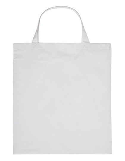 Cotton Bag Short Handles in White, Größe approx. 38 x 42 cm