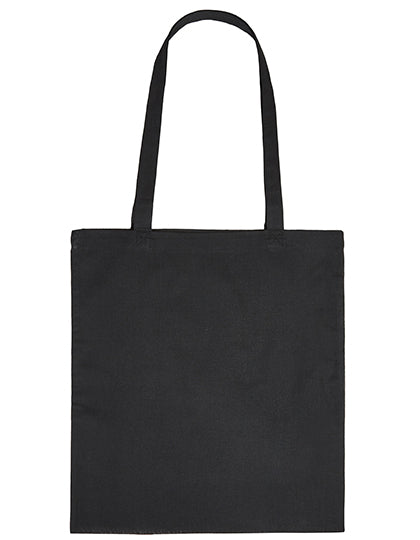 Cotton Bag Long Handles in Black, Größe approx. 38 x 42 cm
