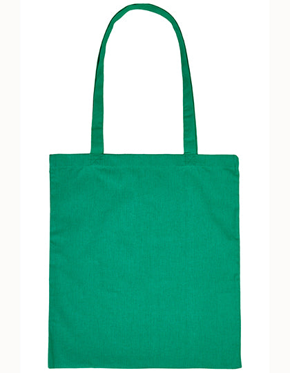 Cotton Bag Long Handles in Dark Green (ca. Pantone 348C), Größe approx. 38 x 42 cm