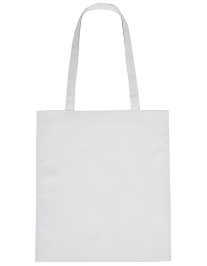 Cotton Bag Long Handles in White, Größe approx. 38 x 42 cm