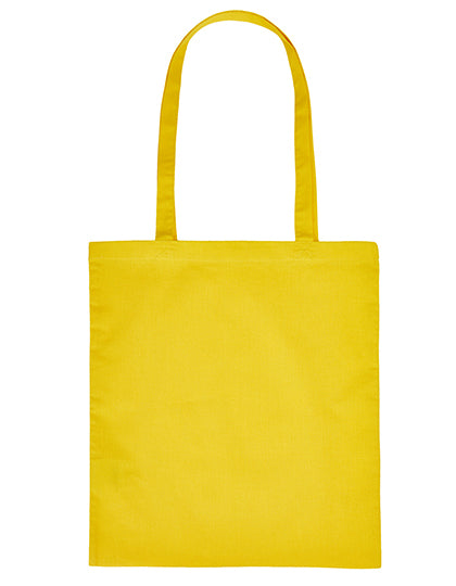 Cotton Bag Long Handles in Yellow (ca. Pantone 123C), Größe approx. 38 x 42 cm