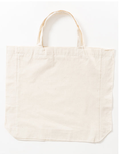 Cotton Bag Side Fold Short Handles in Natural, Größe approx. 38 x 42 x 10 cm