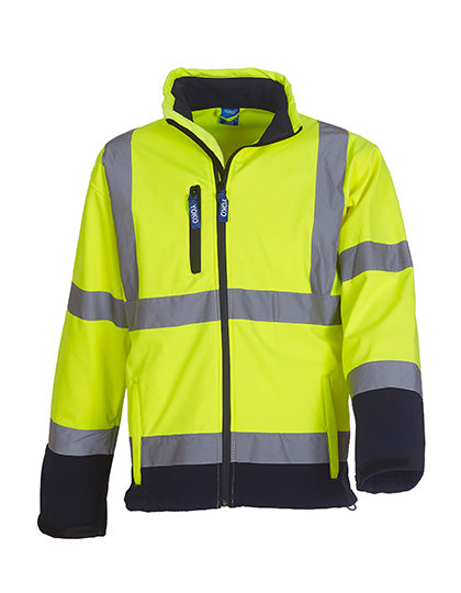 Hi-Vis 2 Bands & Braces Softshell Jacket