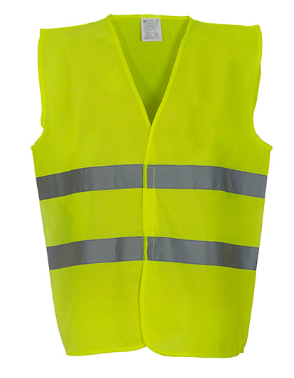 Hi-Vis 2 Bands Waistcoat in Hi-Vis Yellow, Größe 3XL