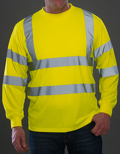 Hi-Vis Long Sleeve T-Shirt in Hi-Vis Yellow, Größe 3XL