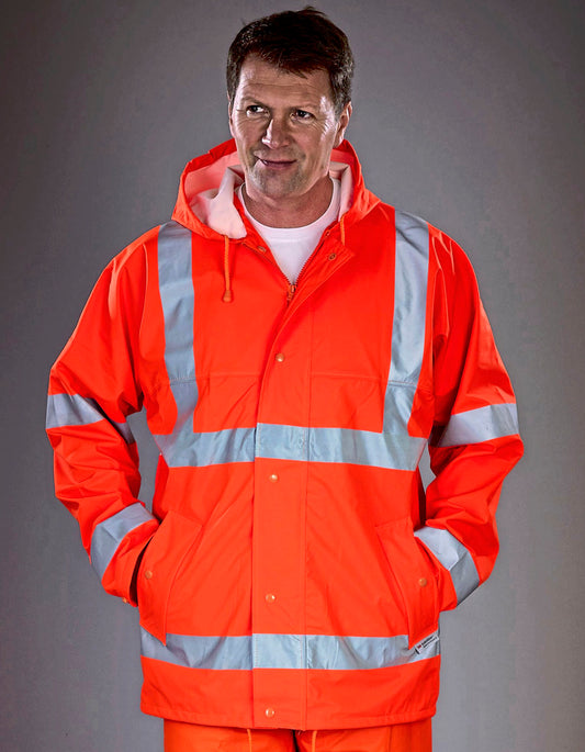 Hi-Vis Soft Flex Breathable Rain Jacket