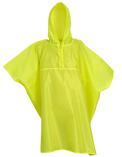 Promo Poncho in Hi-Vis Yellow, Größe Large