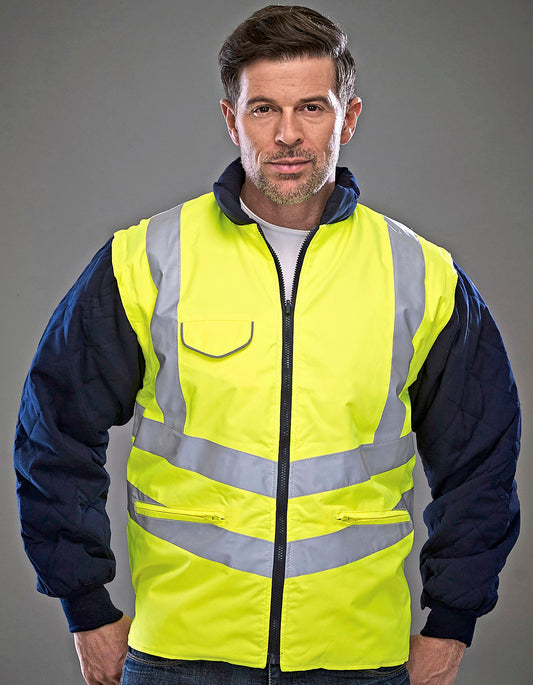Hi-Vis Chevron Quilted Jacket