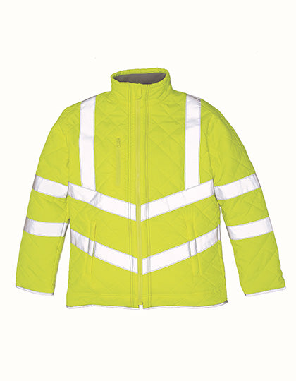 Hi-Vis Kensington Jacket With Fleece Lining in Hi-Vis Yellow, Größe 3XL