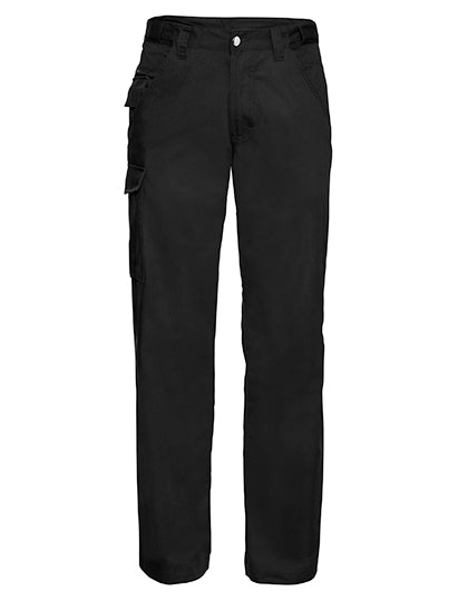 Poly/Cotton Twill Trousers in Black, Größe 48/34