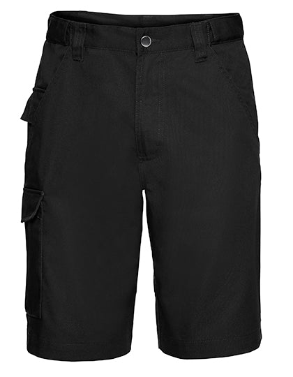 Poly/Cotton Twill Shorts in Black, Größe 48