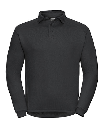 Adults' Heavy Duty Collar Sweatshirt in Black, Größe 4XL