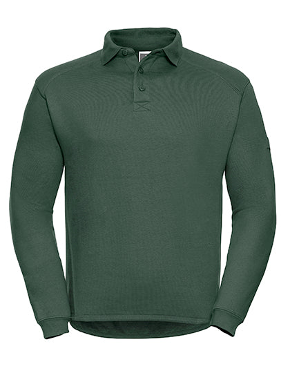 Adults' Heavy Duty Collar Sweatshirt in Bottle Green, Größe 4XL