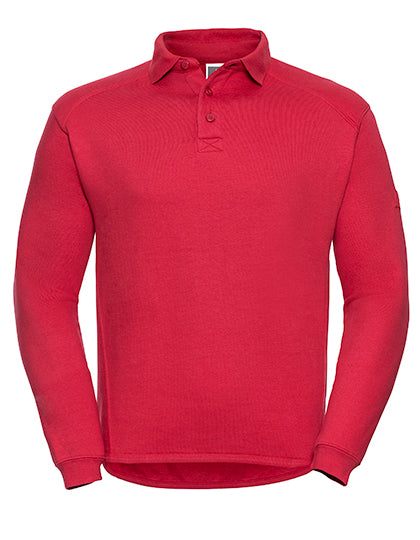 Adults' Heavy Duty Collar Sweatshirt in Classic Red, Größe 4XL