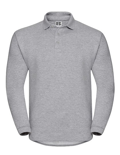 Adults' Heavy Duty Collar Sweatshirt in Light Oxford (Heather), Größe 4XL
