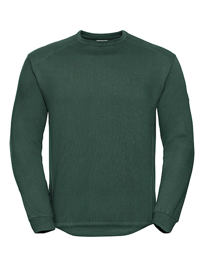 Adults' Heavy Duty Crew Neck Sweatshirt in Bottle Green, Größe 4XL