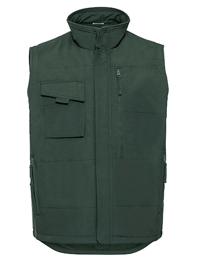 Adults' Heavy Duty Gilet in Bottle Green, Größe 4XL