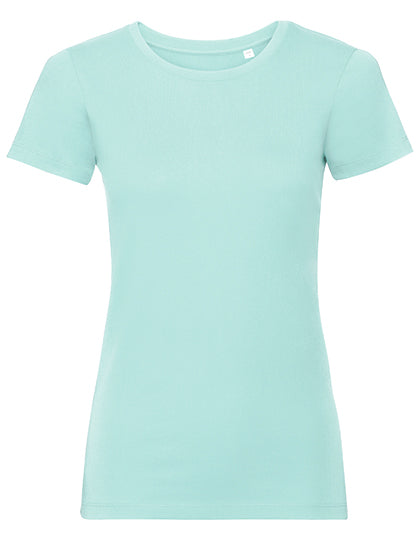 Ladies´ Pure Organic Tee in Aqua, Größe XXL
