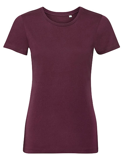 Ladies´ Pure Organic Tee in Burgundy, Größe XXL