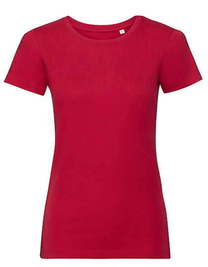 Ladies´ Pure Organic Tee in Classic Red, Größe XXL