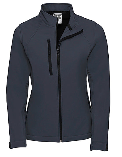 Ladies´ Softshell Jacket in French Navy, Größe 4XL