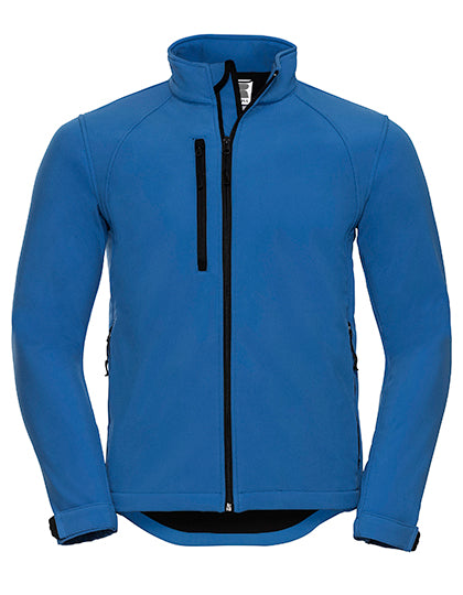 Men´s Softshell Jacket in Azure Blue, Größe XXL