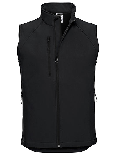 Men´s Softshell Gilet in Black, Größe XXL