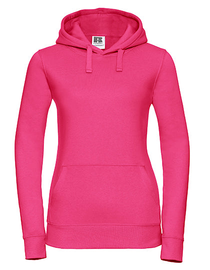 Ladies´ Authentic Hooded Sweat in Fuchsia, Größe XL
