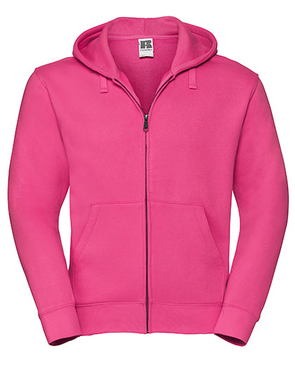 Adults' Authentic Zipped Hood Jacket in Fuchsia, Größe 3XL